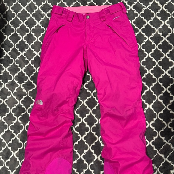 The North Face Hyvent Waterproof Hot Pink Snow Pants GIRLS M